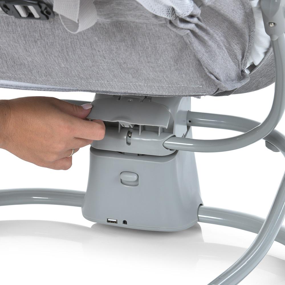 Заколисуючий центр-шезлонг 8114 Сіро-бежевий - фото 9 Заколисуючий центр-шезлонг 8114 Сіро-бежевий - фото 9