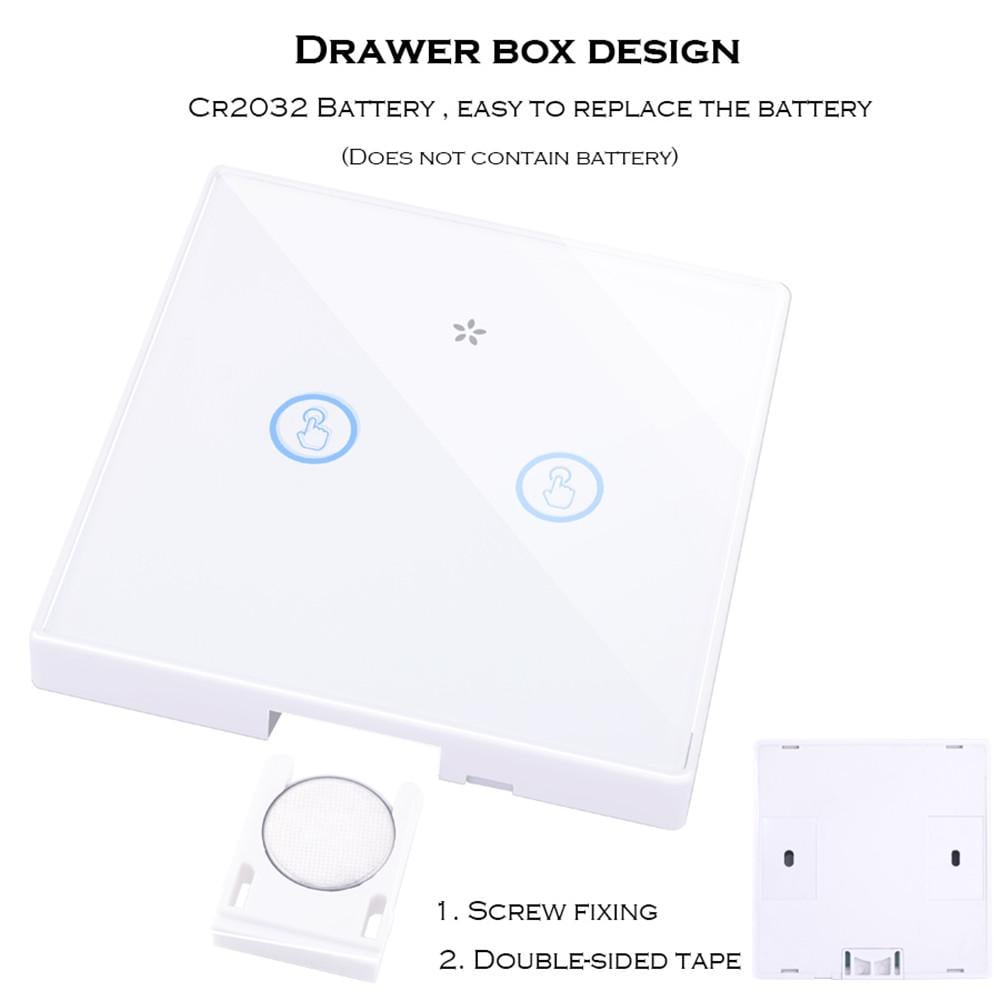 Вимикач з реле Smartul WHC01-B-TH 2 бездротовий канал White (145624) - фото 4 Вимикач з реле Smartul WHC01-B-TH 2 бездротовий канал White (145624) - фото 4