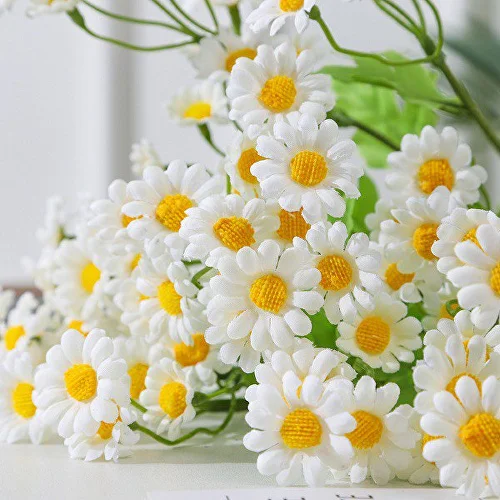 Искусственные цветы для декора Ромашки из пяти веток (C00688-1) - фото 5 Искусственные цветы для декора Ромашки из пяти веток (C00688-1) - фото 5