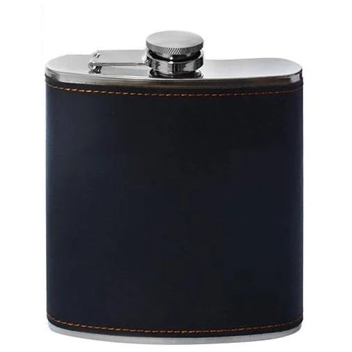 Фляга сталева Stenson R86704 260 мл Чорний (iz00403)