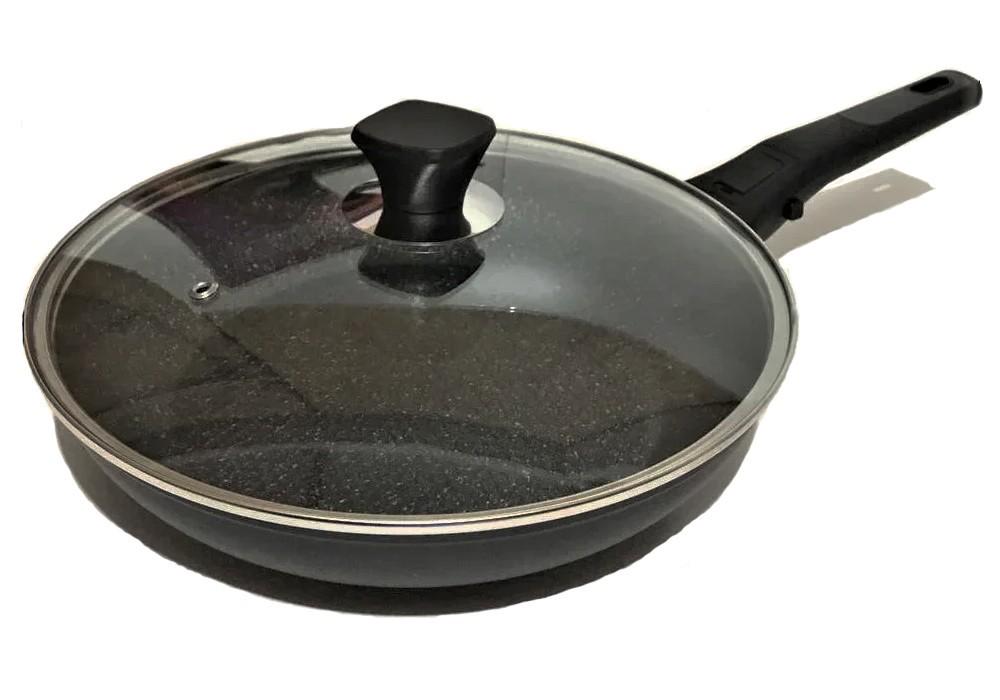 Сковорода с крышкой Benson BN-558 и съемной ручкой 26 см