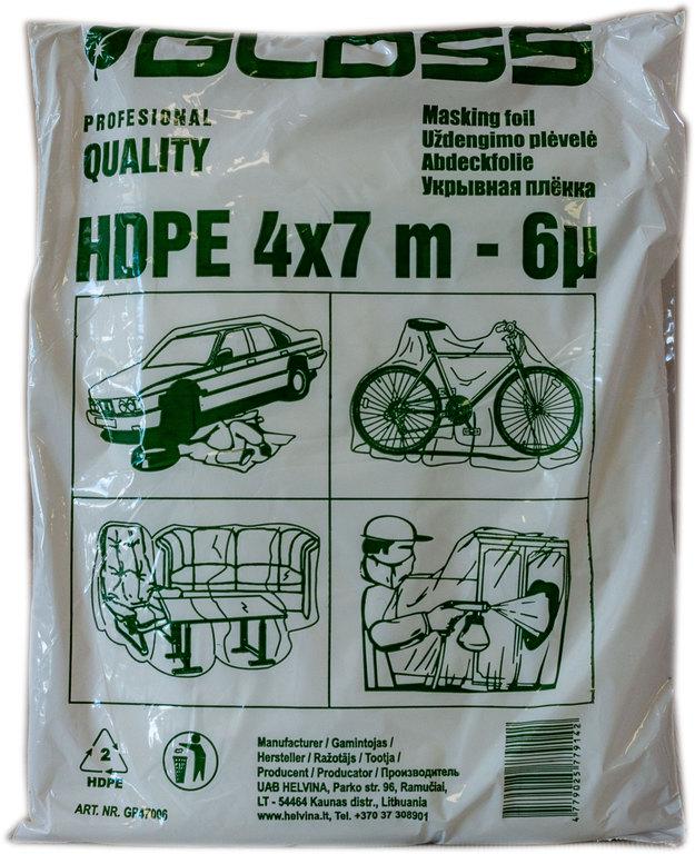 Плівка малярна захисна SOLL Gloss 4х7 м 6 мкр (000032467)