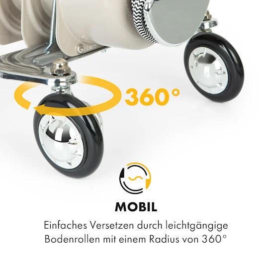 Масляний обігрівач мобільний KLARSTEIN Thermaxx Retroheat 2000 Вт (10035080) - фото 2 Масляний обігрівач мобільний KLARSTEIN Thermaxx Retroheat 2000 Вт (10035080) - фото 2