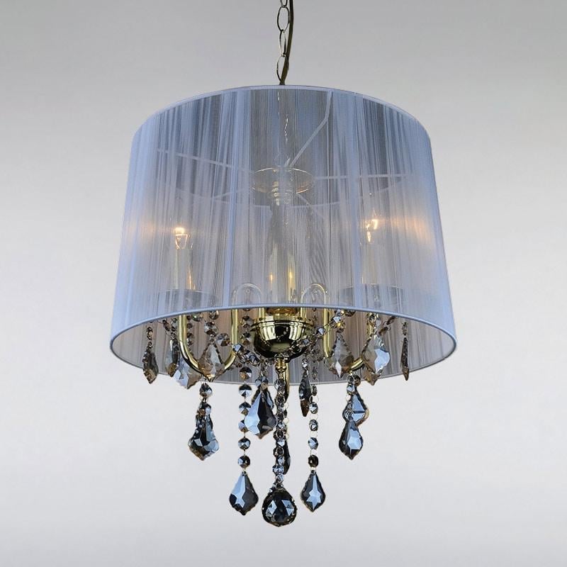 Люстра подвесная с абажуром Light House LS-15254GD-3 Золото (8750)