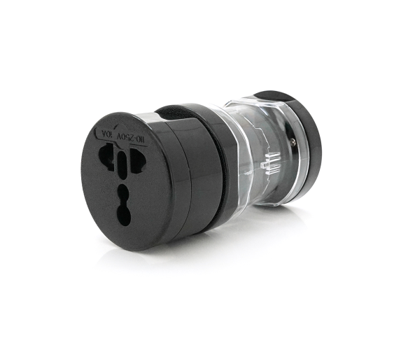 Сетевой пееходник VOLTRONIC 4в1 240V 10A 2,2kW Black (YT-AAEP-4/1B)