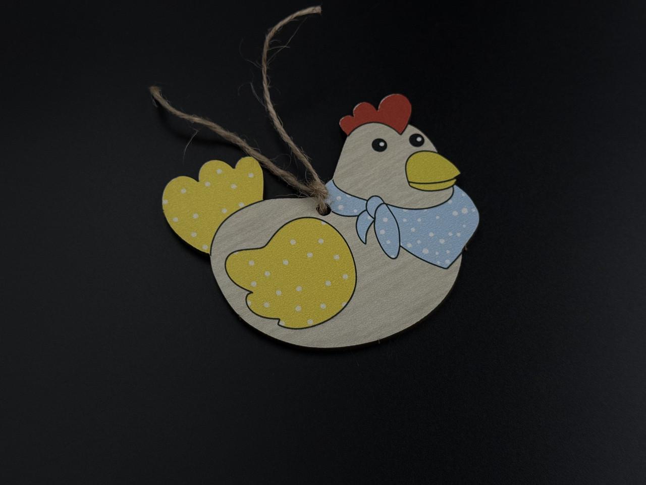 Заготівка-підвіска дерев'яна для рукоділля Курочка під декупаж і розпис 9х7 см Різнокольоровий (XV-015) - фото 3 Заготівка-підвіска дерев'яна для рукоділля Курочка під декупаж і розпис 9х7 см Різнокольоровий (XV-015) - фото 3