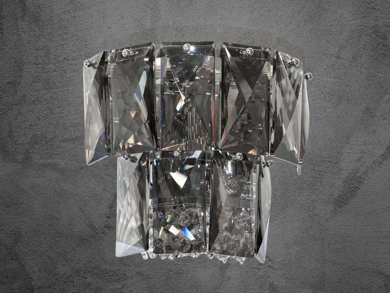 Бра из хрусталя в спальню 8070-1W-HR-LS Хром (2425399555)