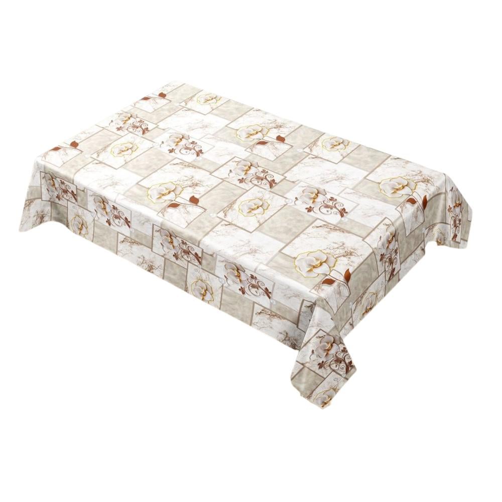 Клеенка на стол Glossy MA-5428 1,37х20 м Бежево-коричневый (29596371)