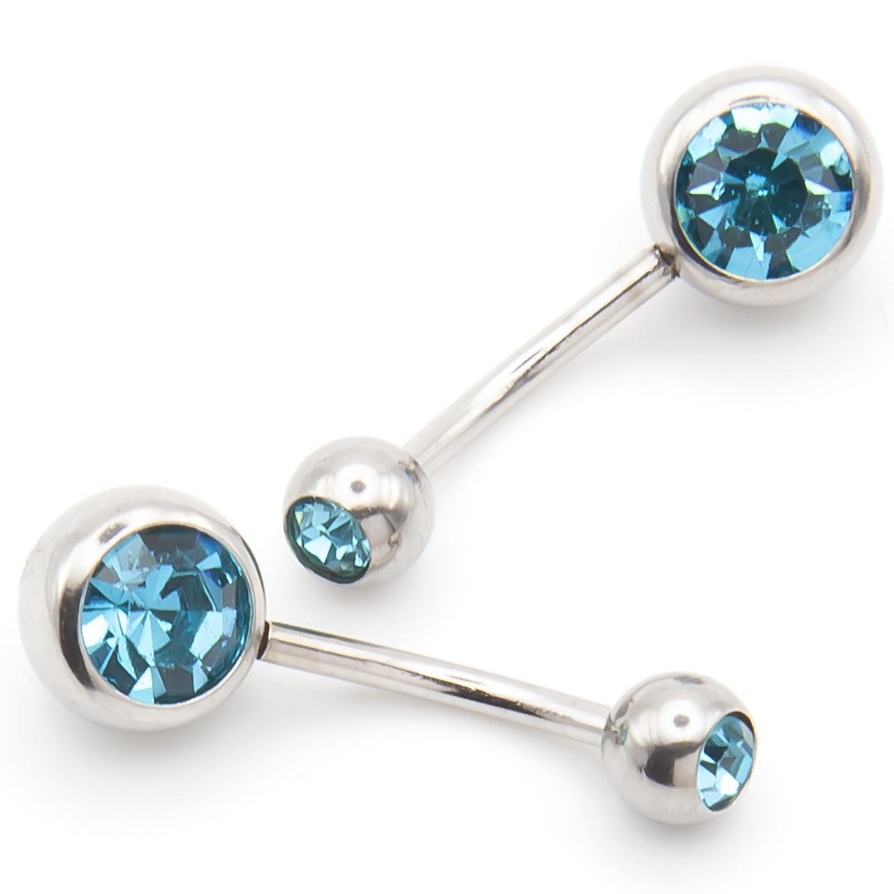 Серьга для пирсинга Банан стразы из нержавеющей стали 12х5/8х1,5 мм 1 шт. Голубой (ПС0508б21) Серьга для пирсинга Банан стразы из нержавеющей стали 12х5/8х1,5 мм 1 шт. Голубой (ПС0508б21)