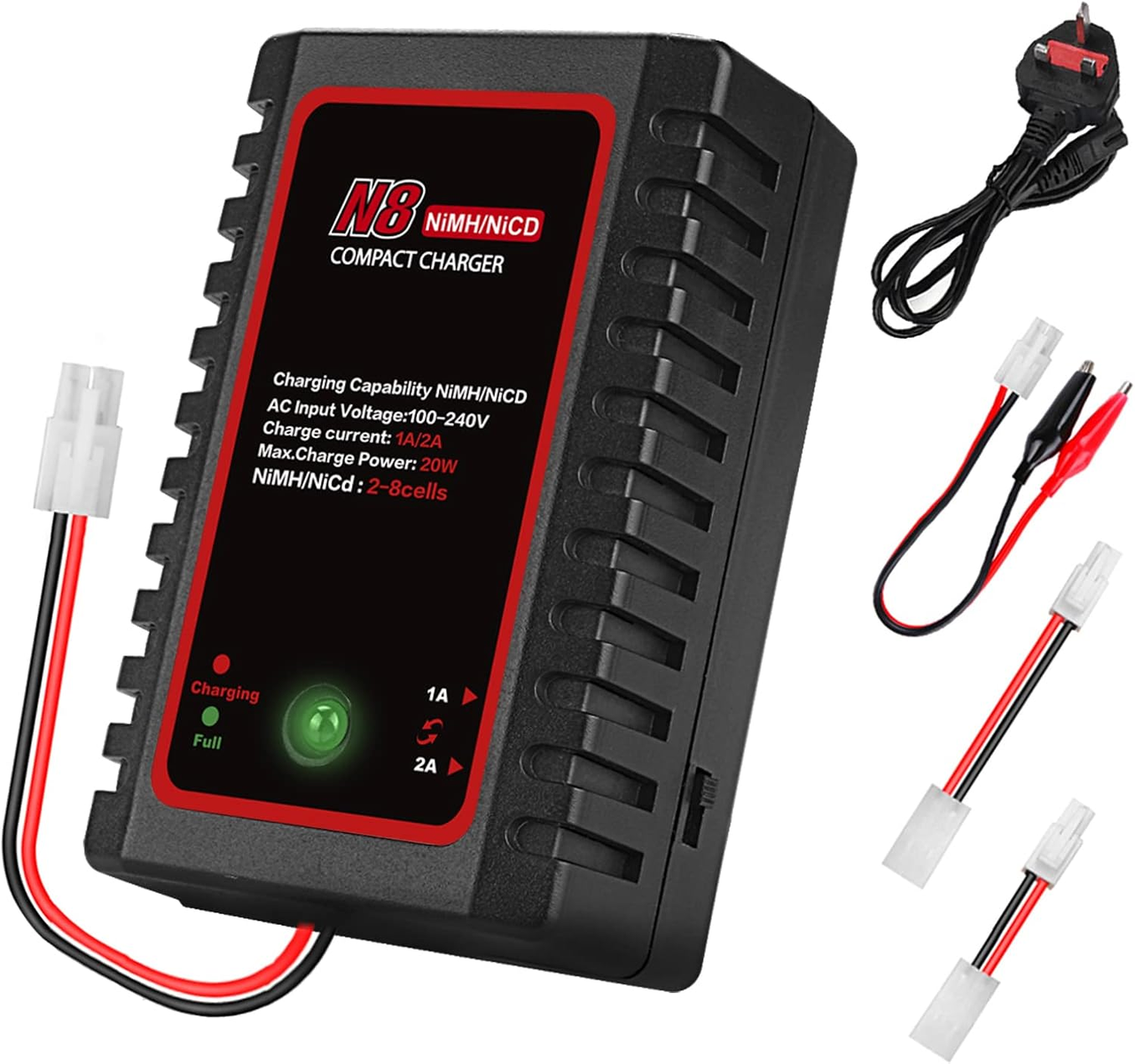 Зарядное устройство HTRC N8 NiMH для аккумуляторов NiMH/NiCD 2-8S 2,4-9,6 В (2927798398)