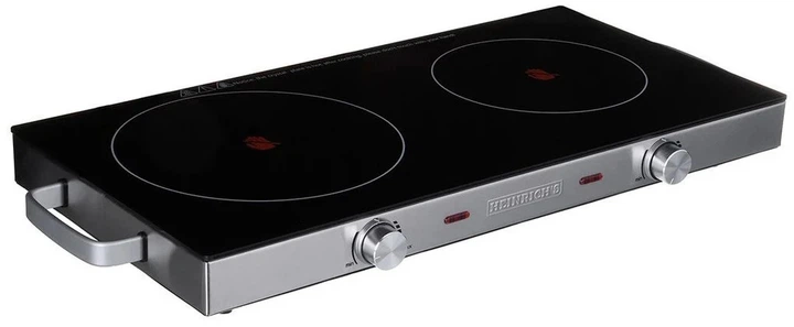 Настольная плита HEINRICH'S HDK 8696 электрическая 2 конфорки 2800 Вт