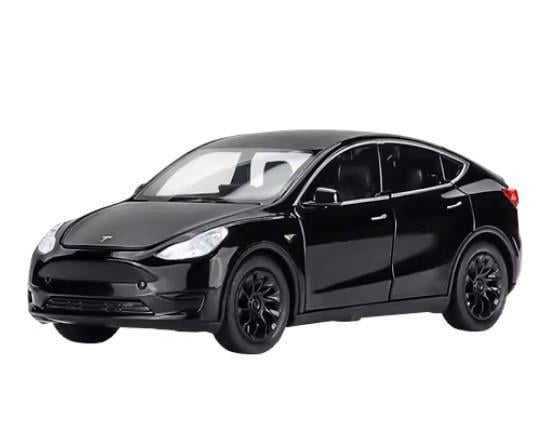 Машинка металлическая инерционная Tesla Model Y с подсветкой (2659047140)