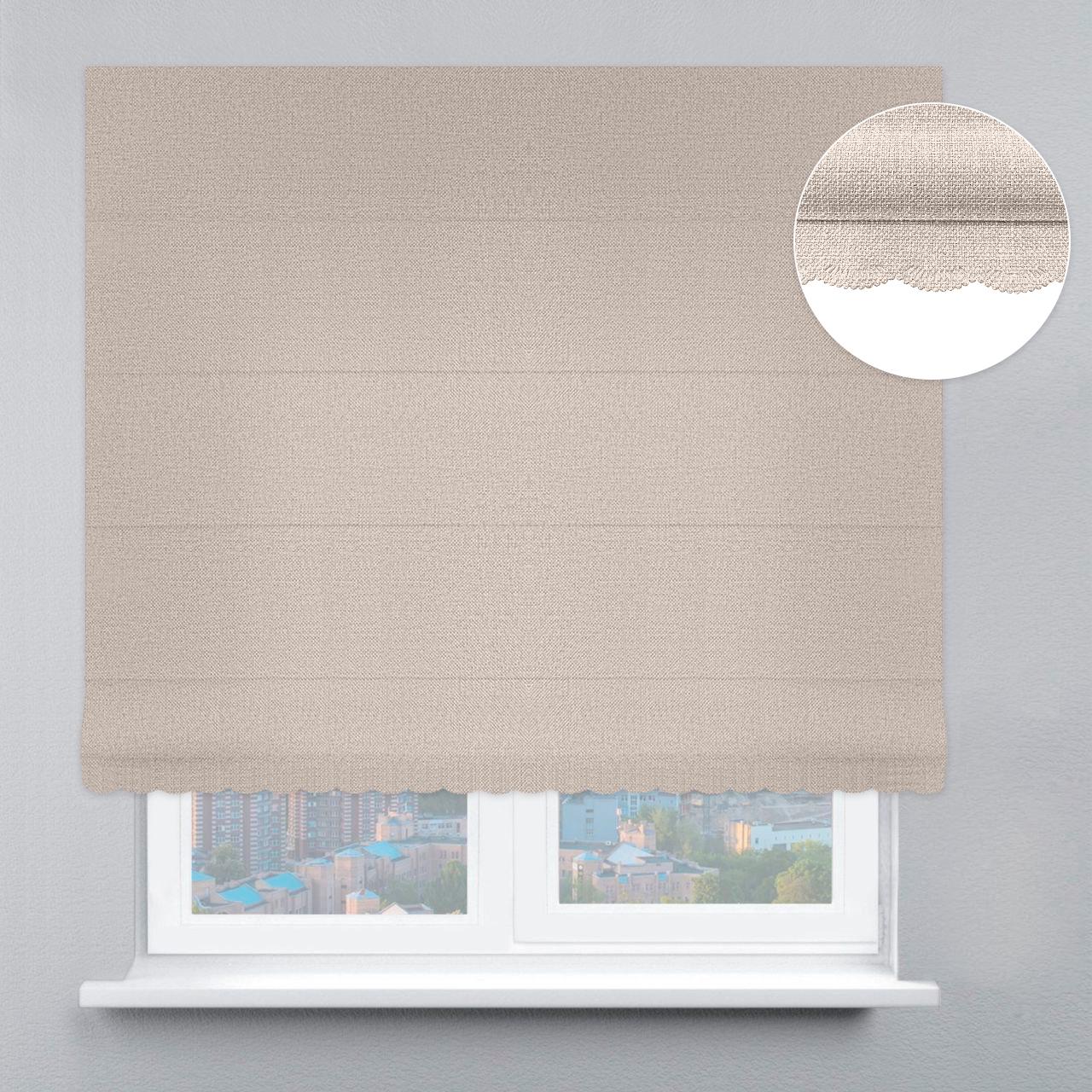 Римская штора рогожка димаут с ажуром 60х170 см Молочный