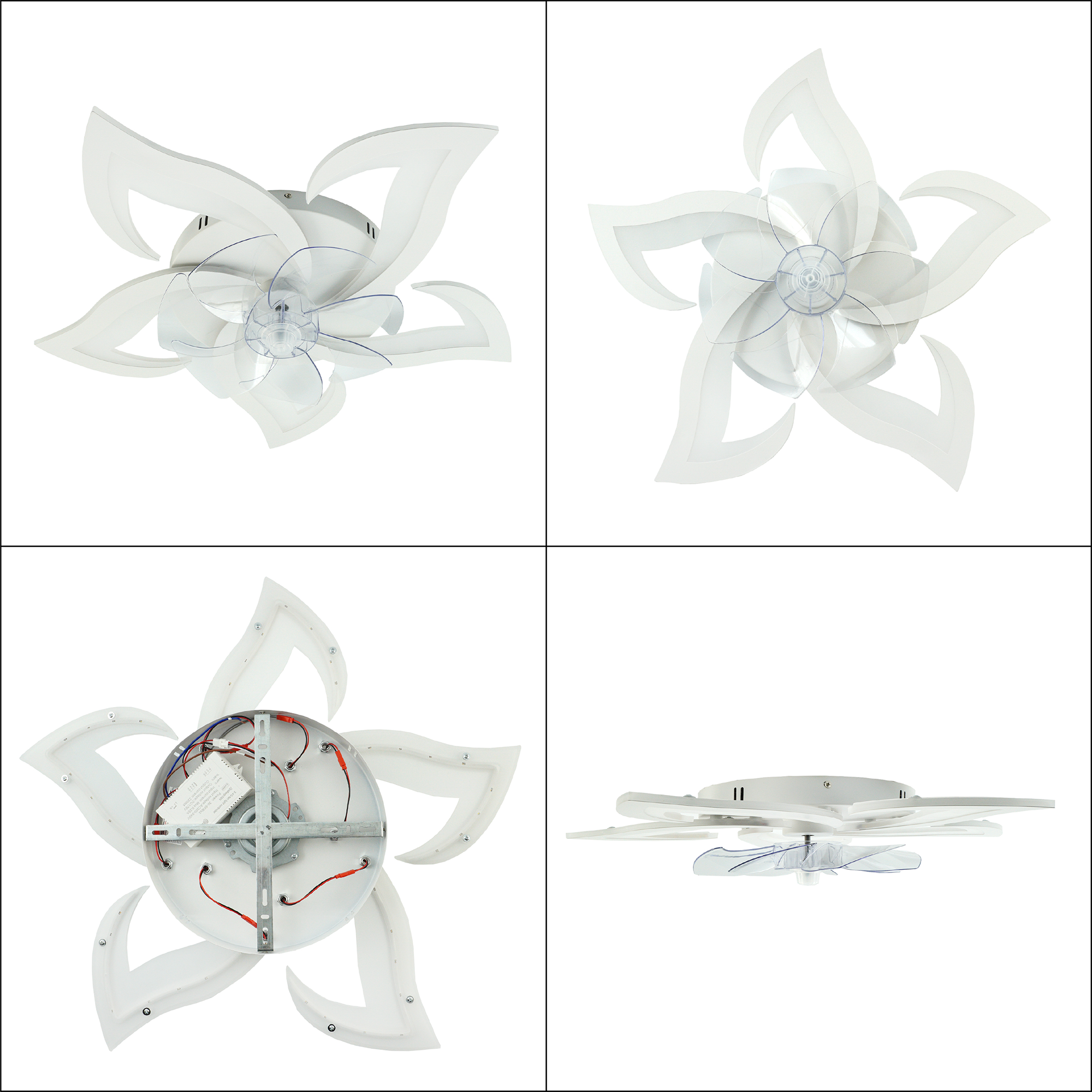 Люстра с вентилятором ESLLSE FAN ELLA LED с пультом 72/18 Вт 680x120 мм Белый (10420) - фото 11