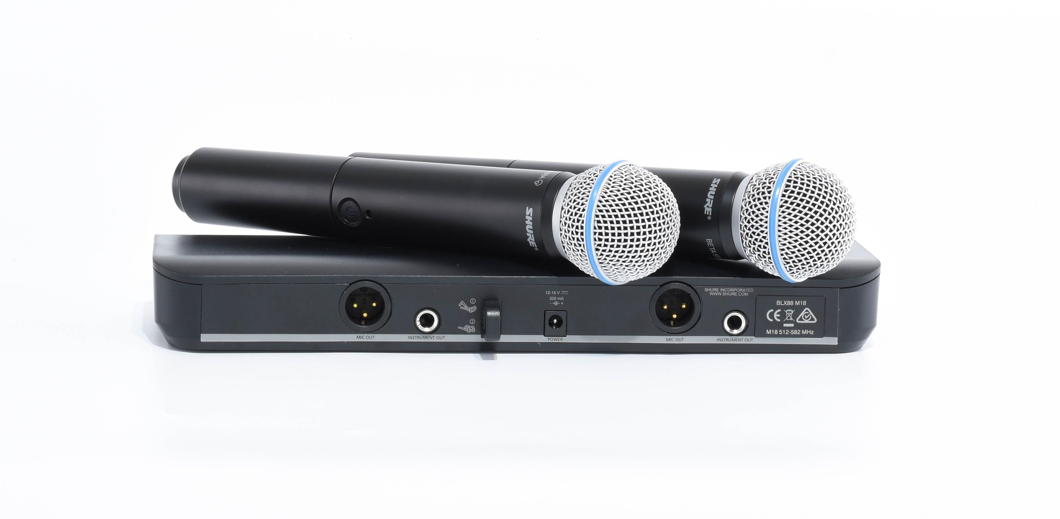 Радіосистема на два мікрофони SHURE BLX288 BETA 58A (0074) - фото 2