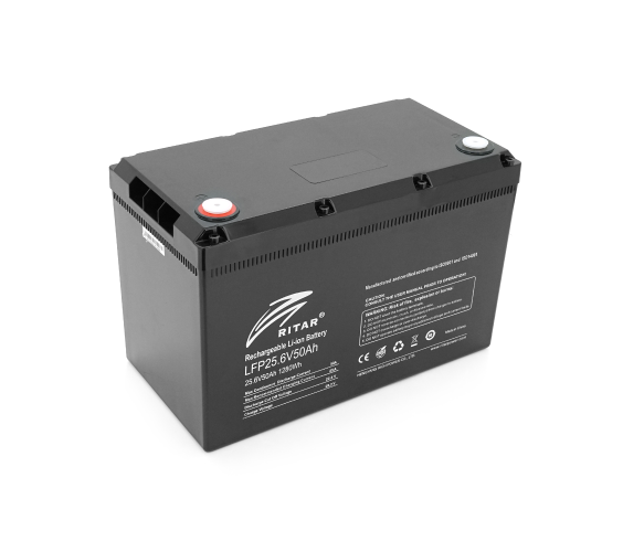 Аккумуляторная батарея Ritar LiFePO4 25,6V 50 Ah BMS25A 8S (17635)