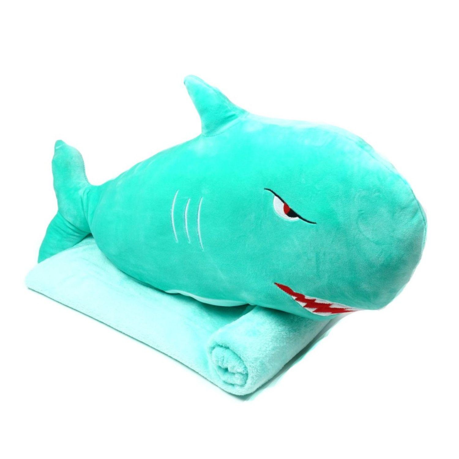 Плед-подушка іграшка Акула 3в1 75см (2413) Плед-подушка іграшка Акула 3в1 75см (2413)