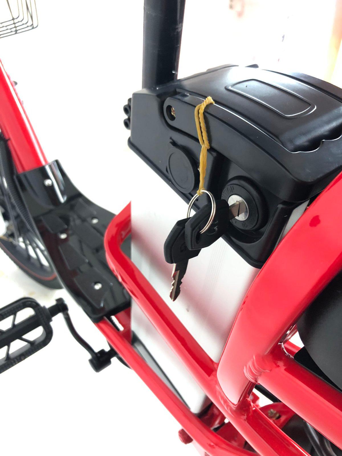 Електровелосипед двомісний MINAKO V4 PRO 500W/60V/18Ah із заднім амортизатором Червоний - фото 14