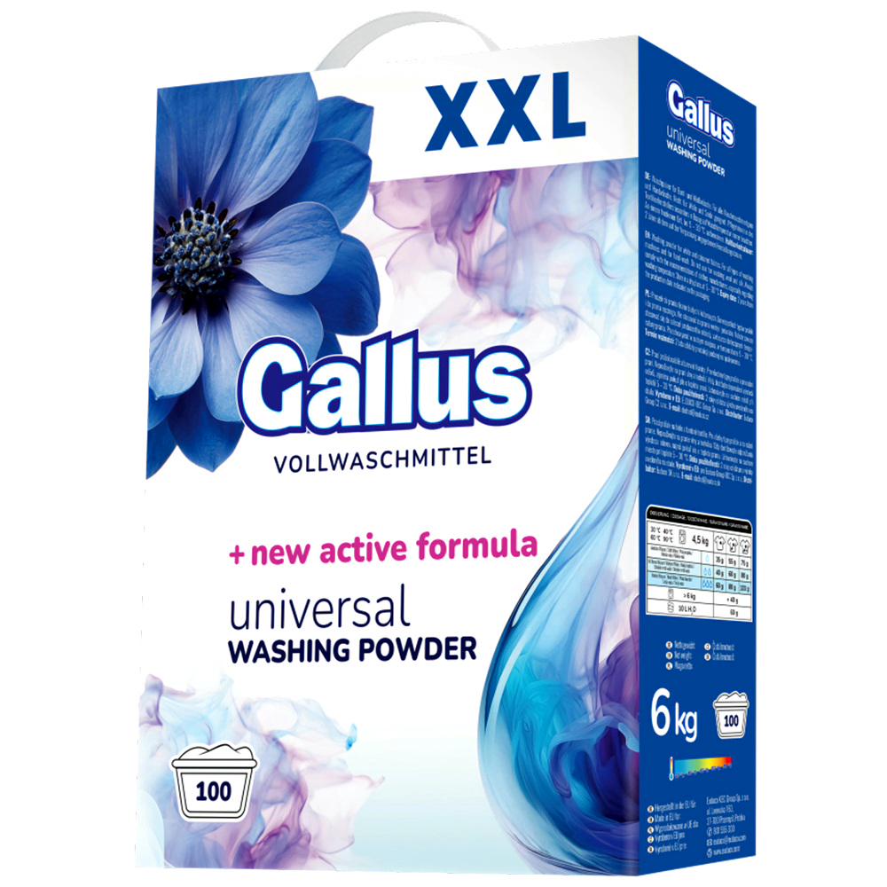 Порошок концентрат для стирки универсальный Gallus Universal Vollwoschmittel XXL 6 кг 100 циклов стирки (303972 ) Порошок концентрат для стирки универсальный Gallus Universal Vollwoschmittel XXL 6 кг 100 циклов стирки (303972 )