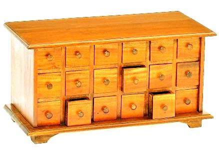 Міні-комод із дерева Римба Каррі (МНК-007803)