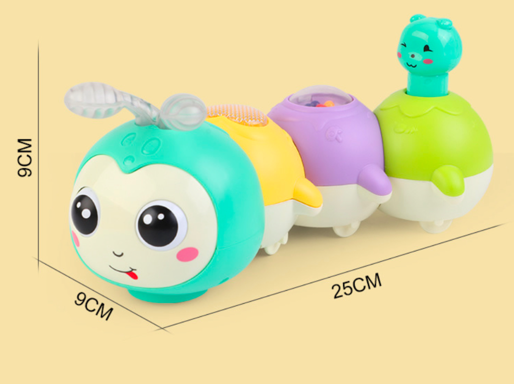 Музична іграшка Гусениця що повзає із підсвіткою та музикою (60) - фото 6 Музична іграшка Гусениця що повзає із підсвіткою та музикою (60) - фото 6