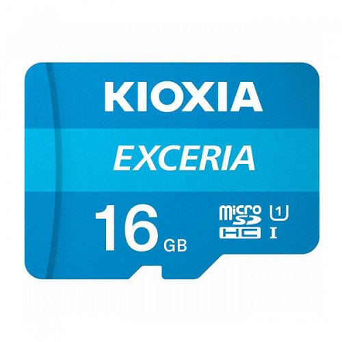 Карта памяти Kioxia LMEX1L016GG2 Secure Digital Micro Exceria M203 16 Gb class 10 UHS I U1 Retail 10 adapter (562873) - фото 1