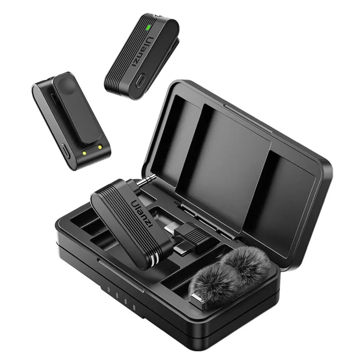 Микрофонная система Ulanzi Vijim A100 Wireless Lavalier Microphone Type C UV-A014A A100 беспроводная Black - фото 2