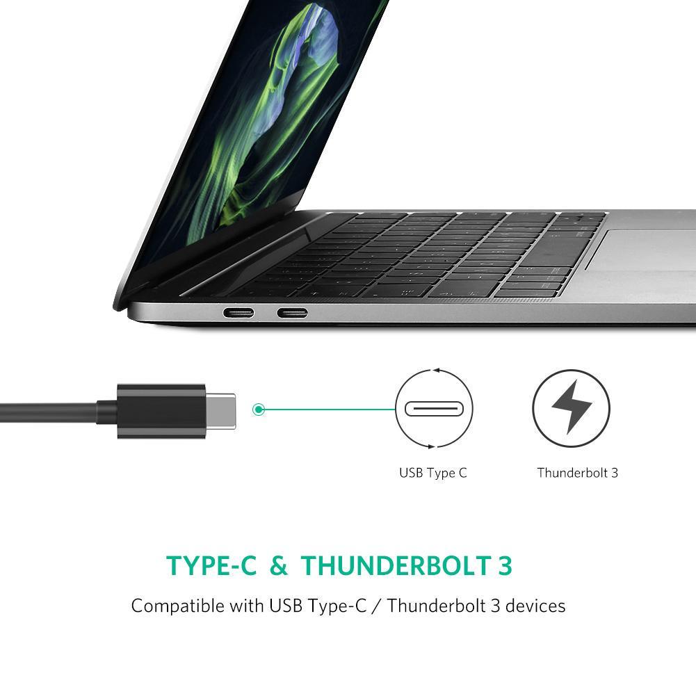 Проводной сетевой адаптер USB C-RJ45 Gigabit USB-C Ethernet Adapter Grey (US236) - фото 4