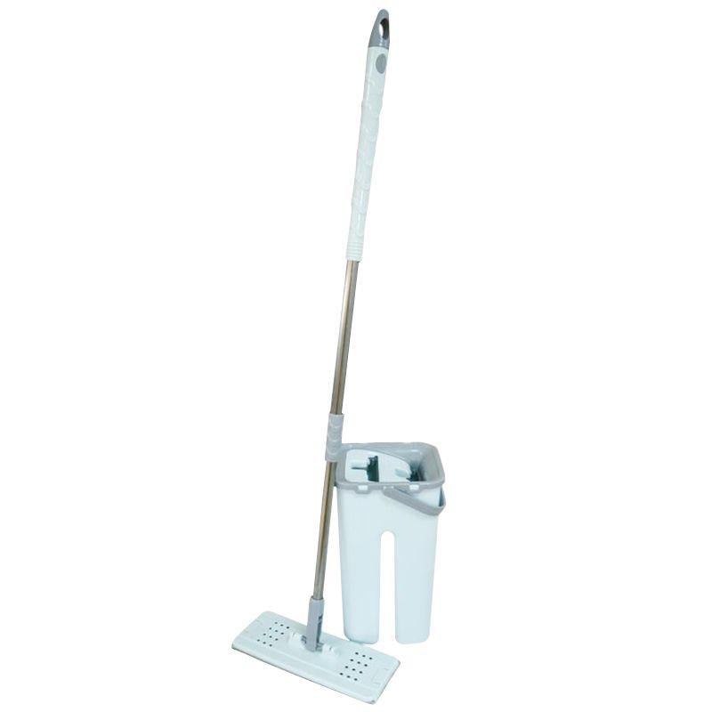 Набор для уборки Zambak Plastik "Elegant Flat Mop" ведро и швабра с отжимом (ZP84304)