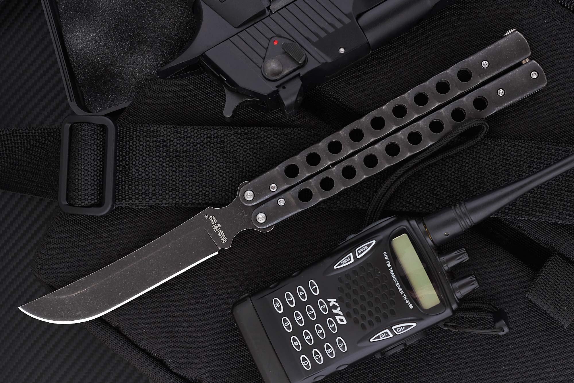 Нож балисонг Grand Way бабочка 120 мм (35-E) - фото 3