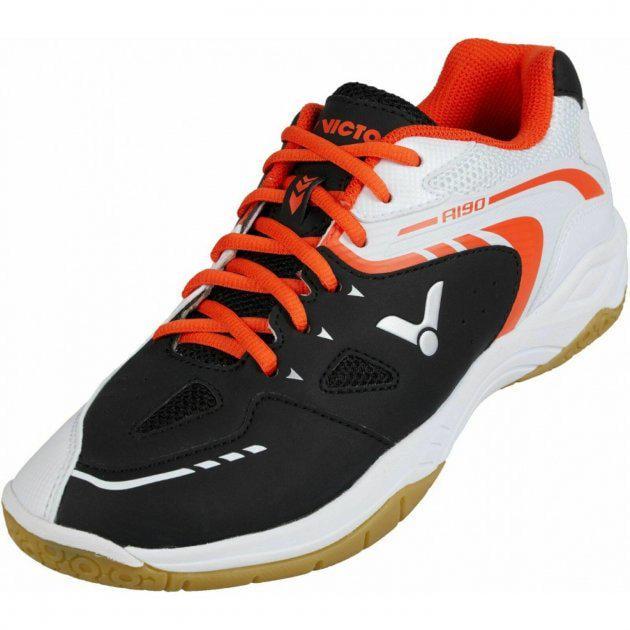 Кроссовки женские для сквоша Victor A190 Indoor Unisex р. 37 Black/White (A190-37)