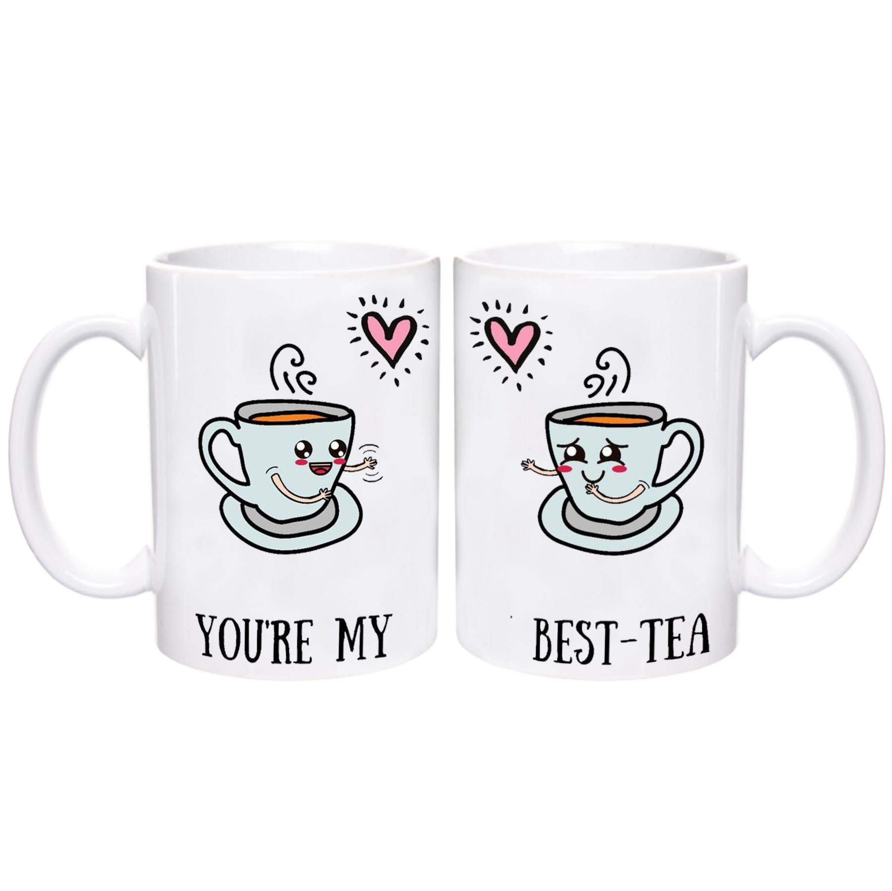 Чашка з принтом "You're my best-tea" 2 шт. (4c60037)