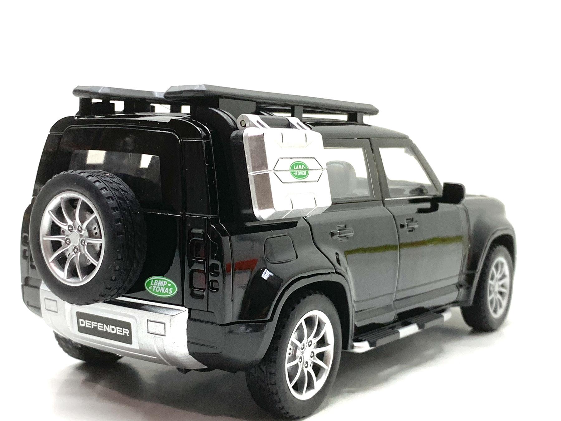 Машина АвтоСвіт Land Rover Defender інерційна масштаб 1:24 відчиняються двері/капот/багажник 21 см Чорний (AP-2018) - фото 3