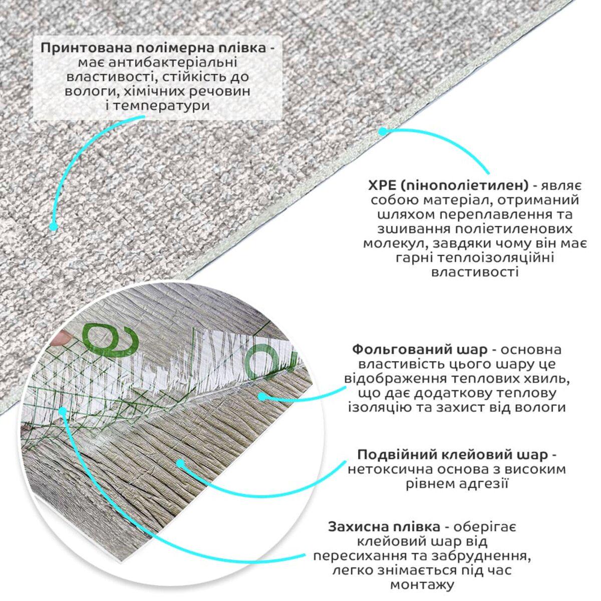 Шпалери самоклеючі YM-12 2800х500х2,5 мм Сірий меланж (SW-00002020) - фото 2 Шпалери самоклеючі YM-12 2800х500х2,5 мм Сірий меланж (SW-00002020) - фото 2