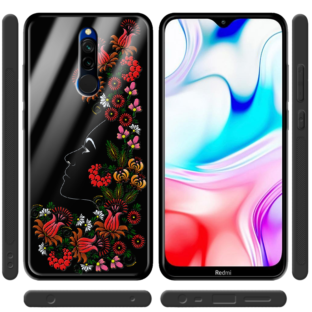 Чохол Boxface Xiaomi Redmi 8 3D Ukrainian Muse Чорний силікон зі склом (38411-bk64-39408) - фото 2