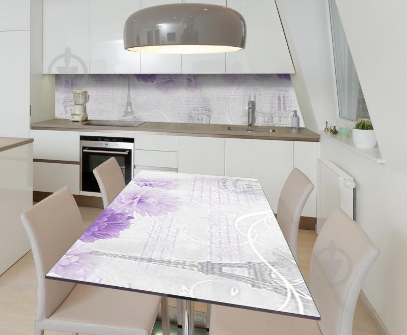 Наклейка виниловая на стол Zatarga  "Сиреневая Нежность" 650х1200 мм