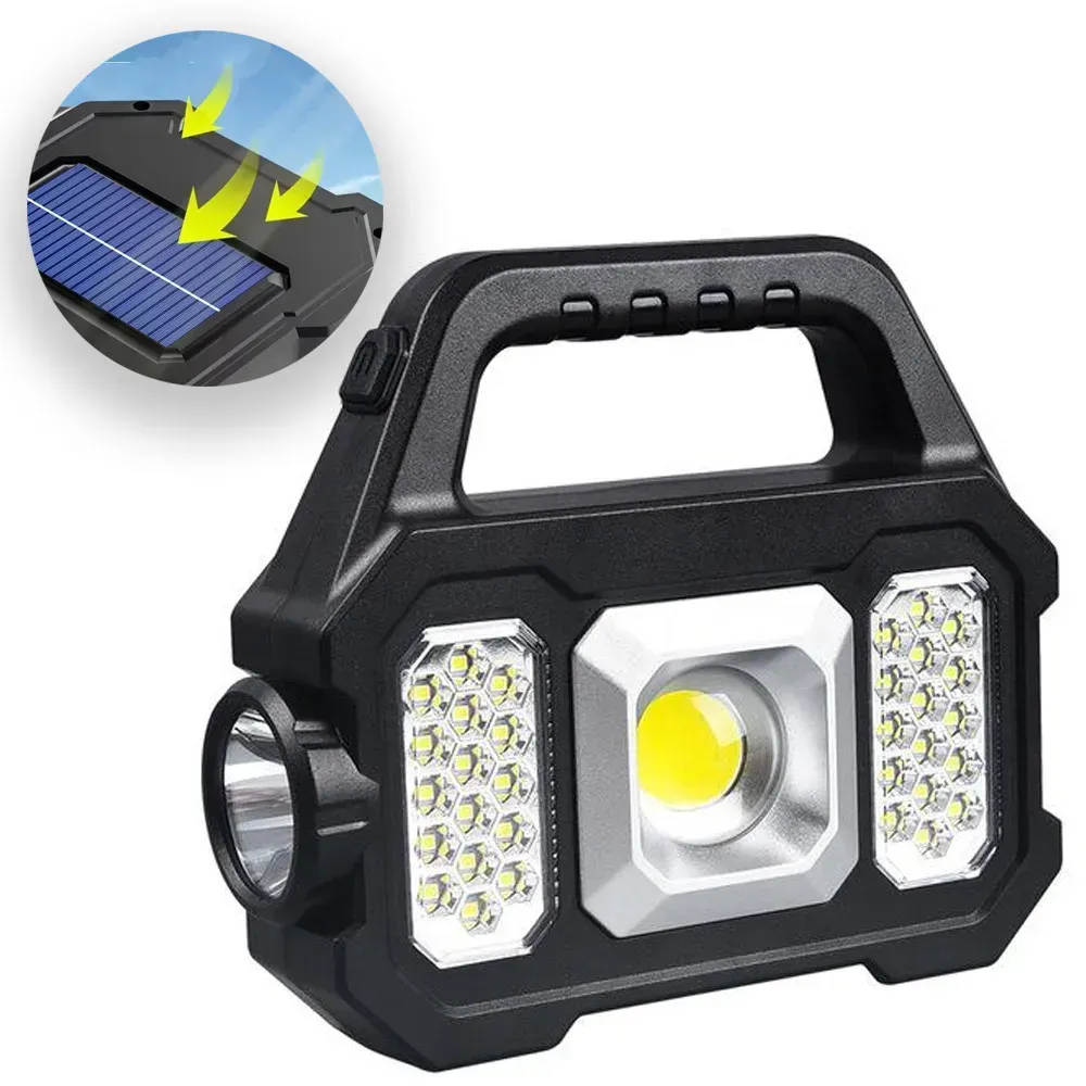 Ліхтар ручний прожектор YT-880B з USB-зарядкою з сонячною панеллю 7 режимів 1200 мАч (234564572) - фото 6 Ліхтар ручний прожектор YT-880B з USB-зарядкою з сонячною панеллю 7 режимів 1200 мАч (234564572) - фото 6