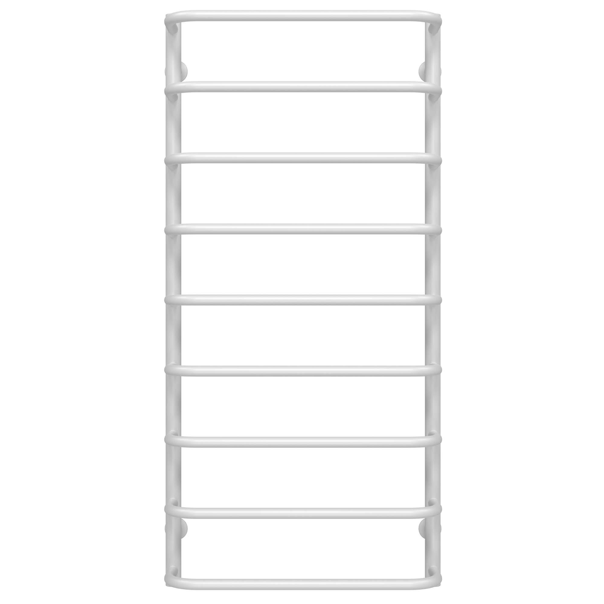 Полотенцесушитель водяной Deffi Стандарт П9 боковое левое подключение нержавеющая сталь 500х1100 мм Белый (C.SS.110.50.9.W.B)