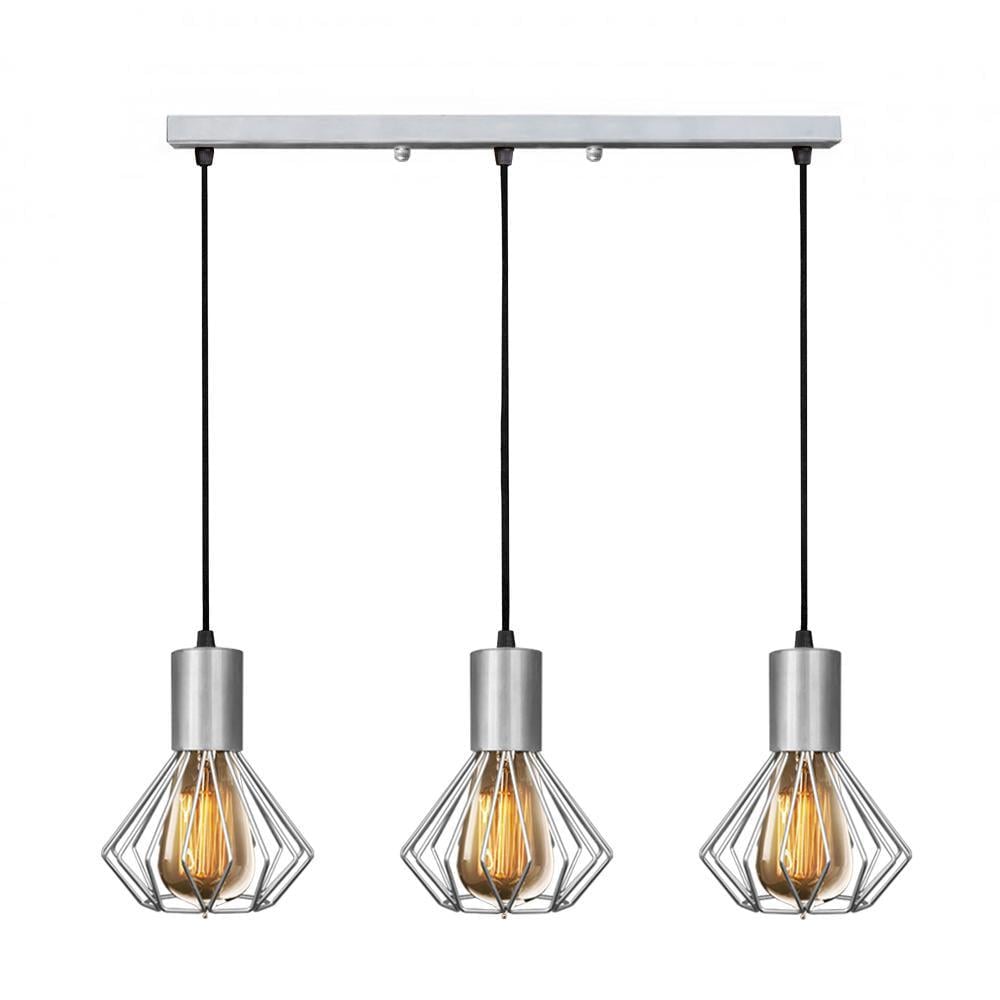 Светильник лофт MSK Electric Diadem подвесной на планке Хром NL 2215-3 CR Светильник лофт MSK Electric Diadem подвесной на планке Хром NL 2215-3 CR