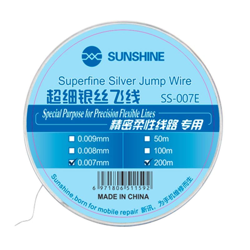 Нитка для монтажу перемичок SUNSHINE SS-007E срібна/0,007 мм/200 м