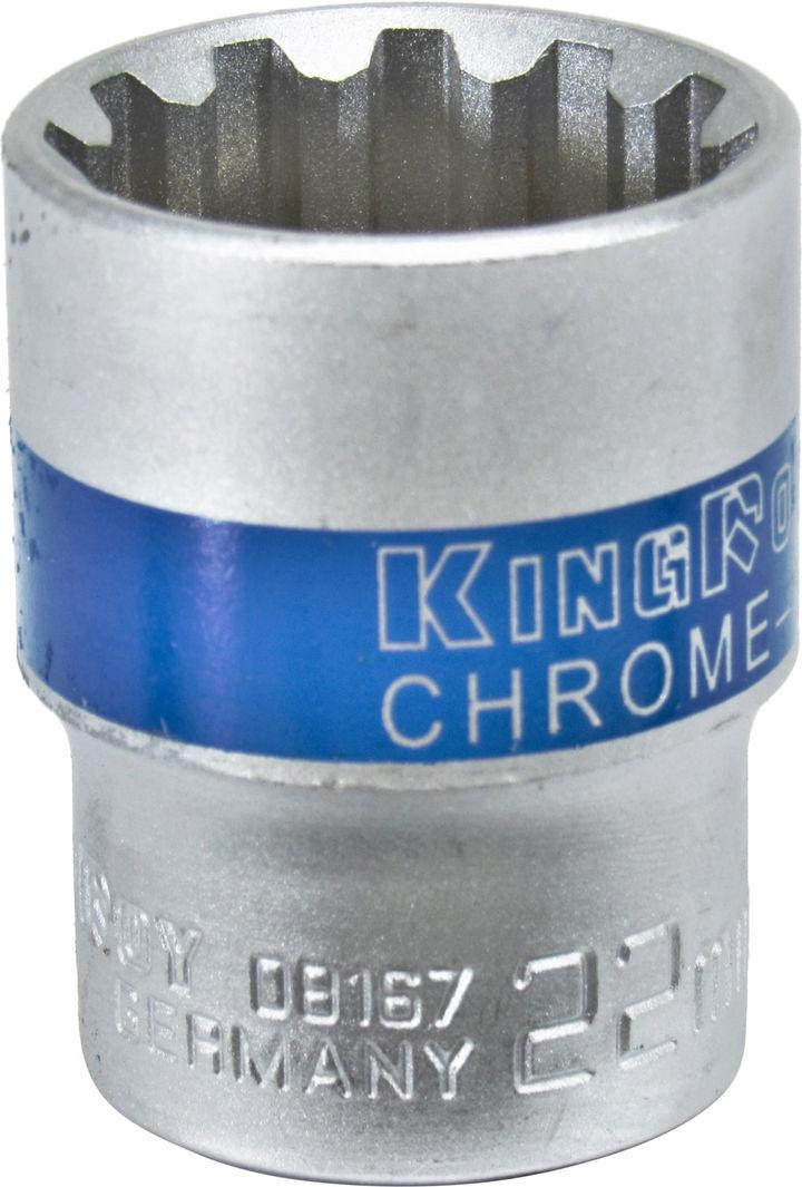 Головка торцевая низкая двенадцатигранная KING ROY Spline 1/2 22 мм (30164-22)