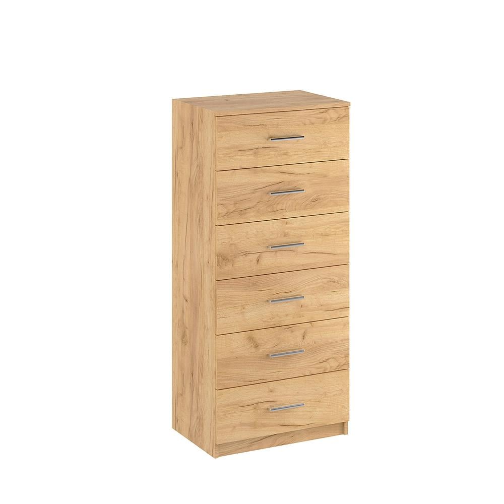 Комод Компаніт з 6 шухлядами Дуб крафт золотий (26976082)