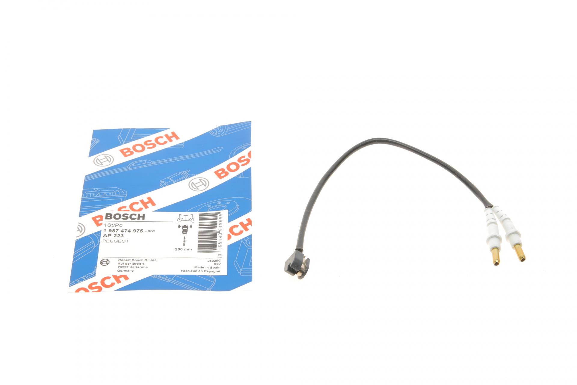 Датчик износа тормозных колодок передних Peugeot 605 89-99 L 260- (1 987 474 975)