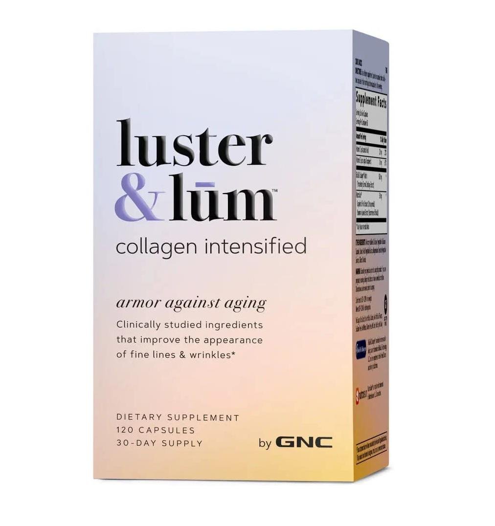 Хондропротектор (для спорту) GNC Luster & Lum Collagen Intensified 120 Caps