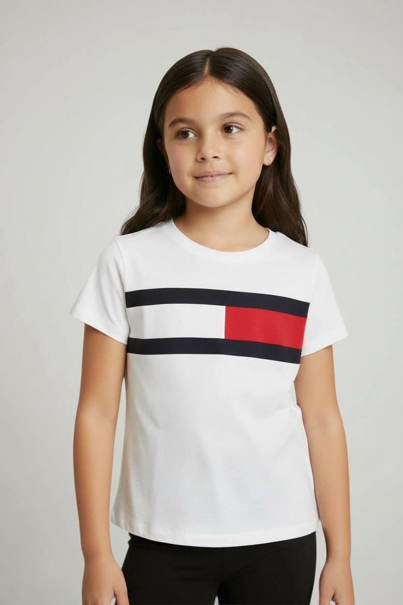 Футболка Tommy Hilfiger М 8/10 лет 128-140 см Белый (0012968-1)