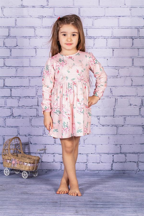 Платье с длинными рукавами и цветочным узором Zeyland 11-12 лет 152 см Розовый (8683169082883)