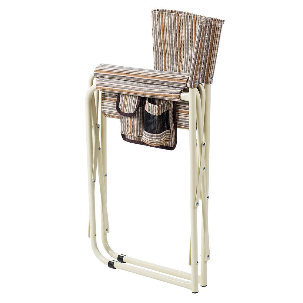 Стілець туристичний Vitan Режисер складаний без полиці d 20 мм текстильний Бежевий (1305957697) - фото 4