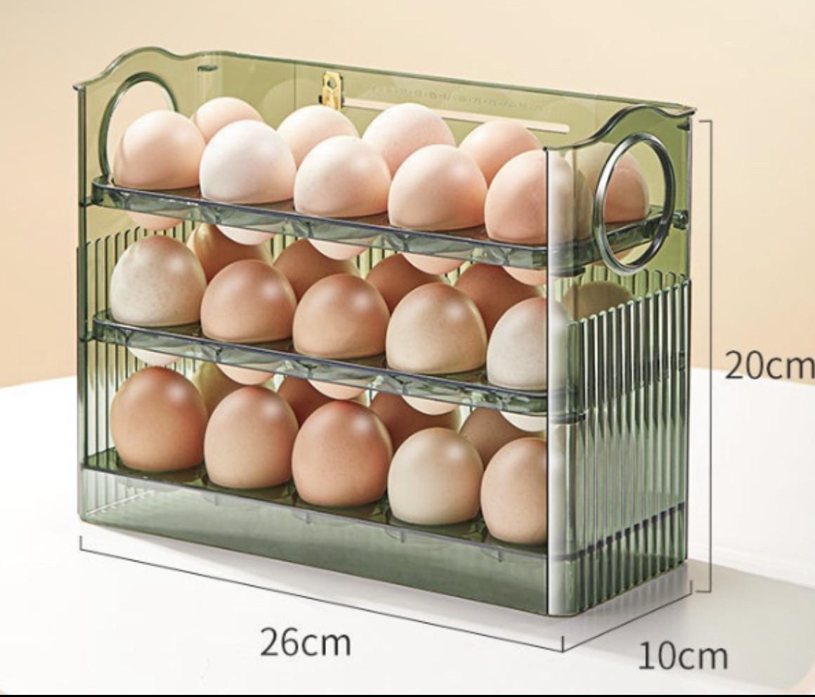 Полка для яиц Egg Storage Box 30 шт. Зеленый (18783617) - фото 4