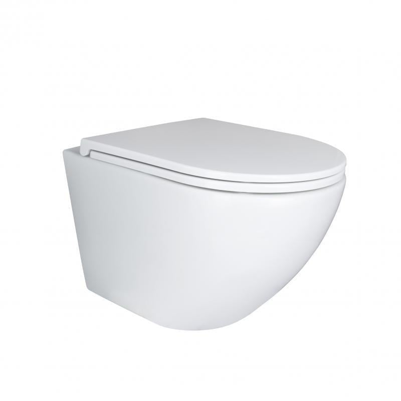 Унитаз подвесной Q-tap Robin Mew QT1333046EUQW безободочный с сиденьем Soft-close (25169738)