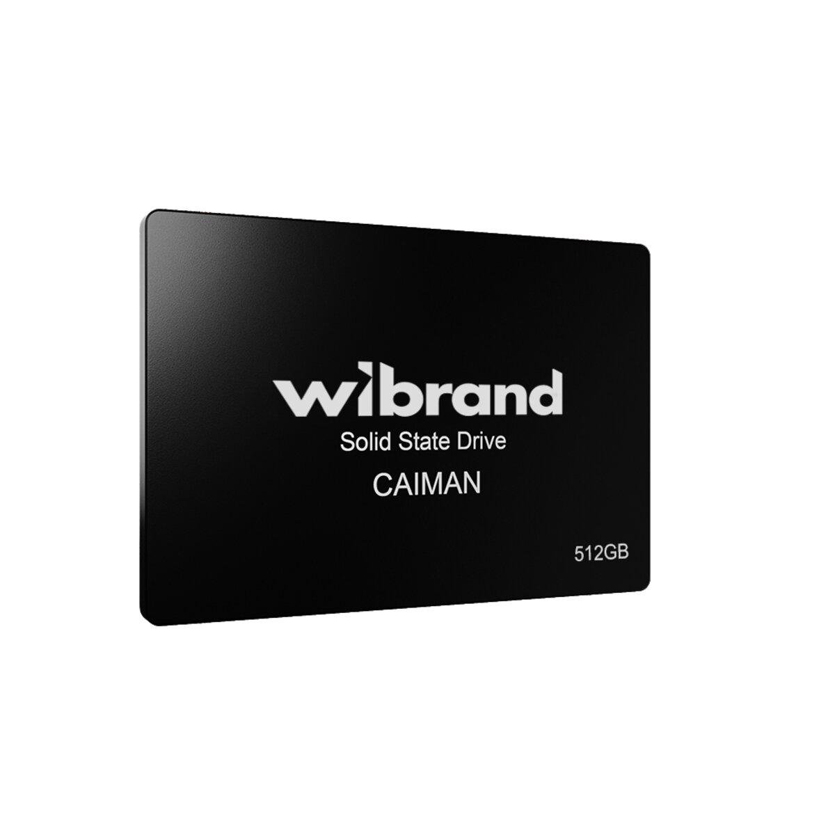Диск твердотельный Wibrand Caiman Standard 512 Gb быстрый SSD 2,5" SATAIII 7 мм (619937)